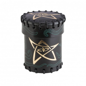 Call of Cthulhu Black & green-golden Leather Dice Cup -