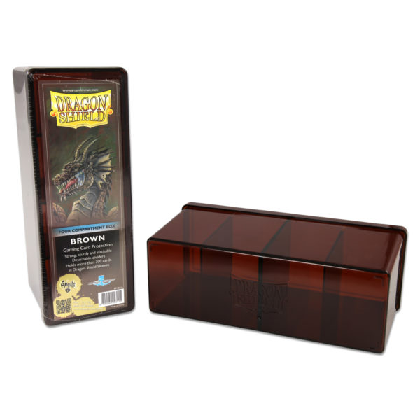 Dragon Shield - 4 Compartment Storage Box - Brown - AT 20311 DS FOUR COMP BOX BROWN 1200x1200 1