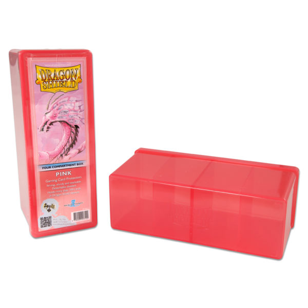 Dragon Shield - 4 Compartment Storage Box - Pink - AT 20312 DS FOUR COMP BOX PINK 1200x1200 1