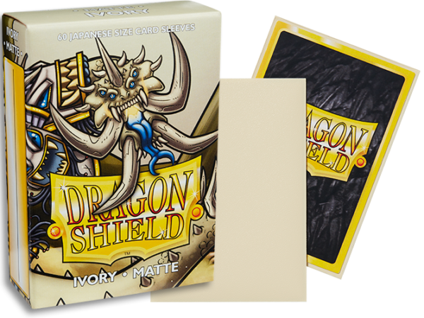 Dragon Shield - Japanese Sleeves - Ivory ‘Opylae’ Matte (60) - DS60J Matte Ivory composite packshot