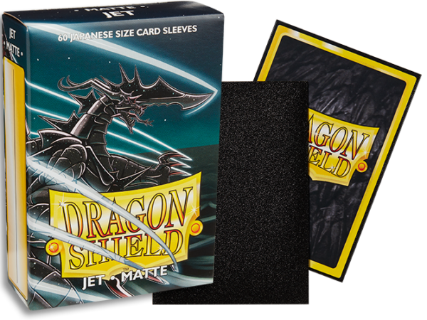 Dragon Shield - Japanese Sleeves - Jet ‘Extanium’ Matte (60) - DS60J Matte Jet composite packshot