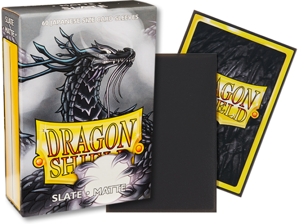 Dragon Shield - Japanese Sleeves - Slate ‘Lithos’ Matte (60) - DS60J Matte Slate composite packshot