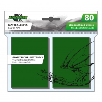 Blackfire Standard Sleeves - Green (80 Sleeves) - bfgreen80