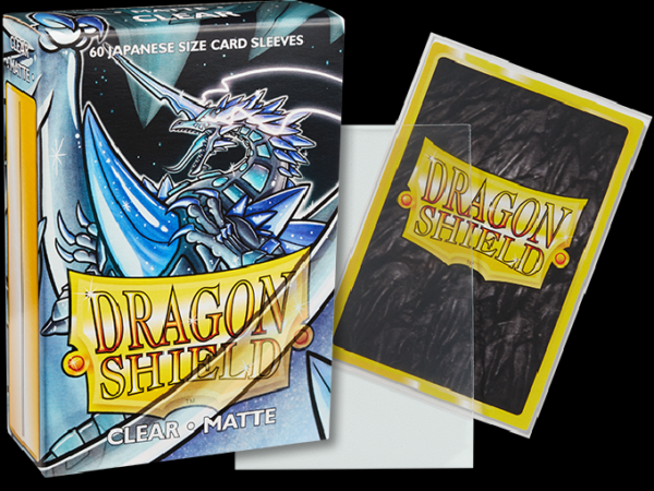 Dragon Shield – Japanese Sleeves – Clear ‘Kakush’ Matte (60) - clearjapanese