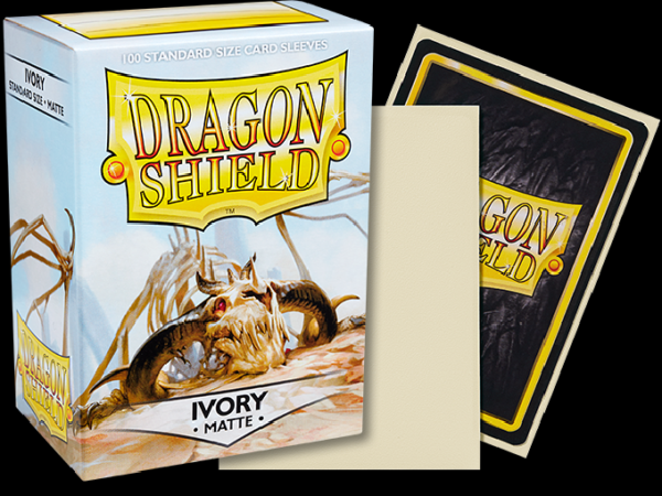 Dragon Shield - Ivory ‘Ogier’ - Matte - 100 Standard Size Sleeves - dsivory