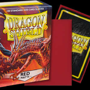 Dragon Shield - Red ‘Moltanis’ - Standard Size Sleeves - Matte (100)