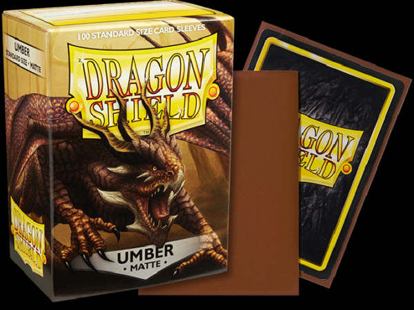 Dragon Shield - Umber ‘Teranha’ - Matte - 100 Standard Size Sleeves - dsumber