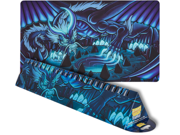 Dragon Shield Playmat - 'Delphion', Watcher from Afar - DS PLAYMAT Night Blue Delphion composite packshot