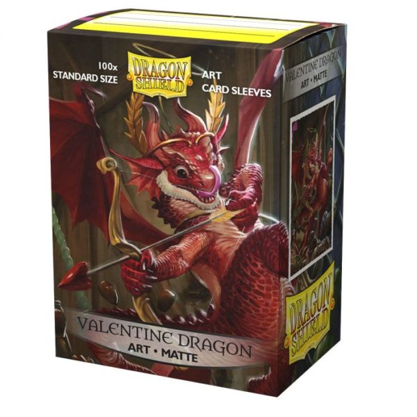 Dragon Shield Standard Matte Art Sleeves - Valentine Dragon (100 Sleeves) - at 12047 ds100 art valentine dragon