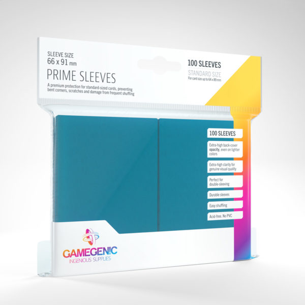 Gamegenic Prime Sleeves - Blue (100 Sleeves) - GG Sleeves Prime Standard Color 0008