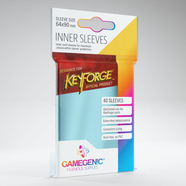 Gamegenic KeyForge Inner Sleeves - Clear (40 Sleeves) - innerleeves b 900 1