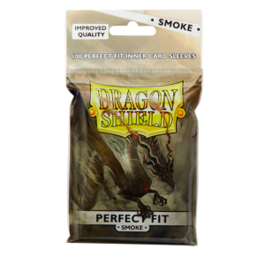 Dragon Shield - Smoke Perfect Fit Standard Size Sleeves (Toploading)