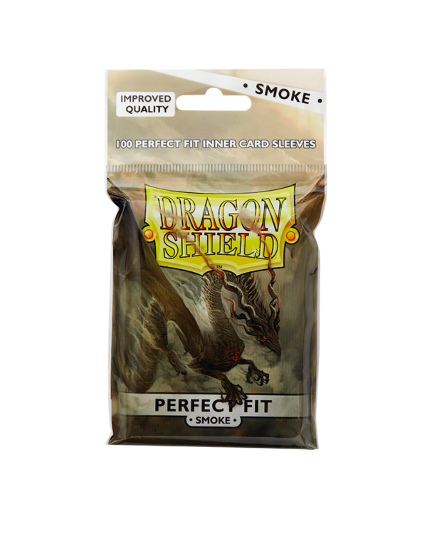 Dragon Shield - Smoke Perfect Fit Standard Size Sleeves (Toploading)