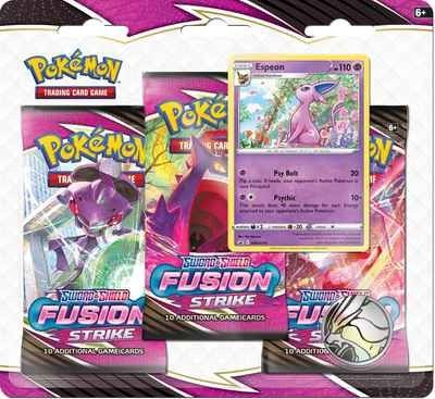 Pokémon Fusion Strike 3-Pack Blister Espeon - Pokemon Fusion Strike 3 Pack Blister Espeon.