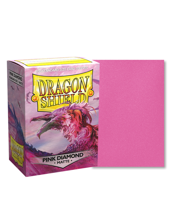 Dragon Shield Standard Sleeves - Pink Diamond 'Flor' (100 Sleeves)