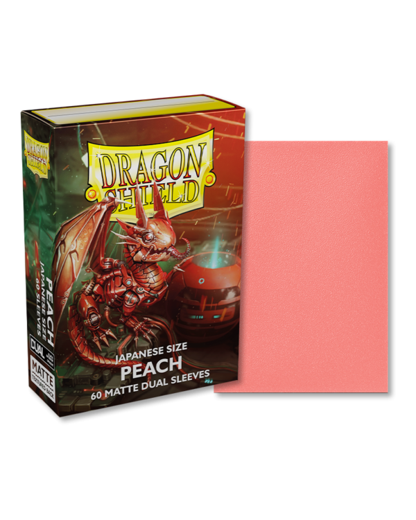 Dragon Shield Japanese size Matte Dual Sleeves - Peach Piip (60)