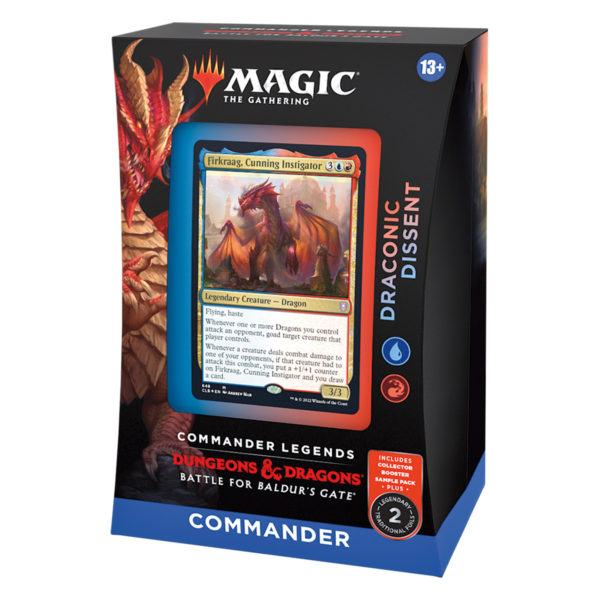 MTG - Commander Legends Baldur's Gate Commander Deck - Draconic Dissent (BlueRed)