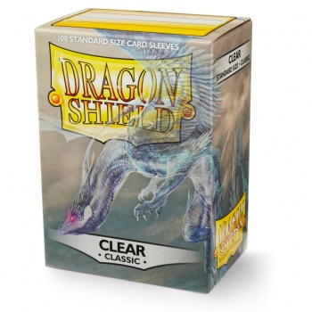 Dragon Shield Standard Sleeves - Clear (100 Sleeves) - dragonshieldclearsleeves
