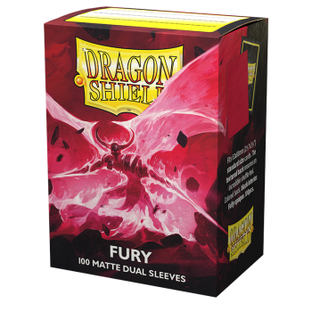 Dragon Shield Dual Matte Sleeves - Fury (100 Sleeves) - Dragon Shield Dual Matte Sleeves Fury Alaric Crimson King