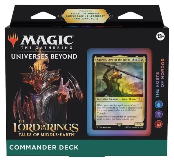 MTG Lord of The Rings Tales of Middle Earth Commander Deck - The Hosts of Mordor - MTG Lord of The Rings Tales of Middle Earth Commander Deck The Hosts of Mordor