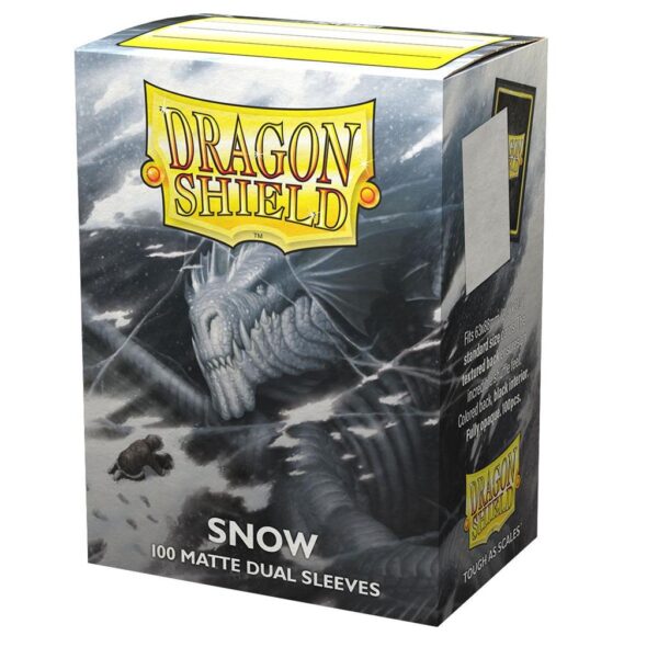 Dragon Shield Dual Matte Sleeves - Snow 'Nirin' (100) - Dragon Shield Dual Matte Sleeves Snow Nirin 100