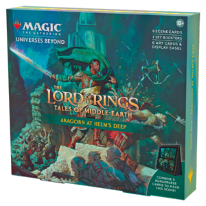 Sale - MTG Lord of The Rings Tales of Middle Earth Scene Box Aragorn at Helms Deep