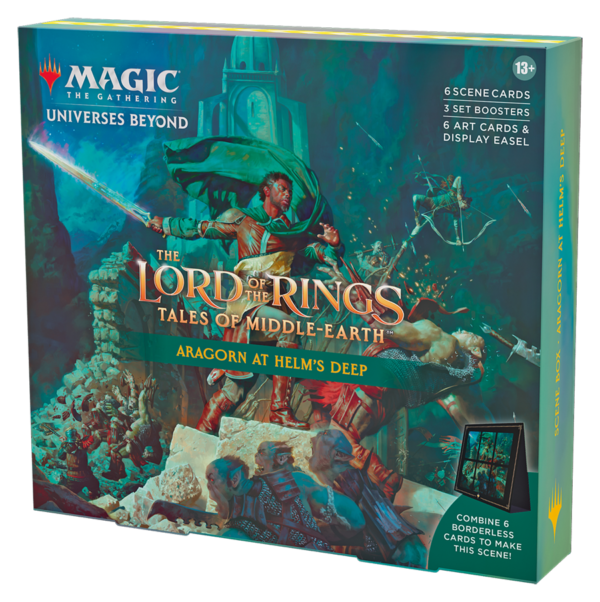 MTG Lord of The Rings Tales of Middle-Earth Scene Box - Aragorn at Helm's Deep - MTG Lord of The Rings Tales of Middle Earth Scene Box Aragorn at Helms Deep