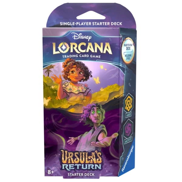 Lorcana TCG: Ursula's Return Starter Deck - Amber and Amethyst - EN - Lorcana TCG Ursulas Return Starter Deck Amber and Amethyst EN