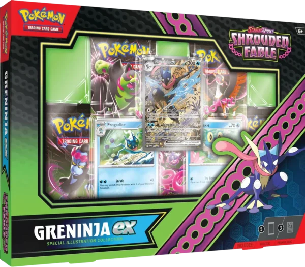 Pokémon TCG: Scarlet & Violet -Shrouded Fable Greninja ex Special Illustration Collection - pokemon tcg scarlet violet