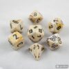 RPG Dice Set Ivory w/ Black