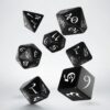 Classic RPG Dice Set (7) Black & White