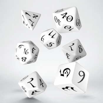 Classic RPG Dice Set (7) White & Black