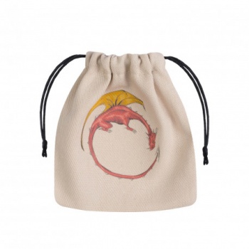 Dragon Beige & multicolor Dice Bag