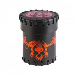Dragon Black & golden Velour Dice Bag