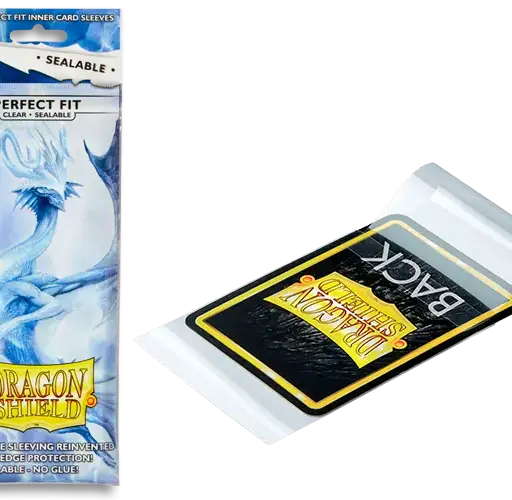 Dragon Shield -  Clear - Perfect Fit Sealable - 100 Standard Size Sleeves