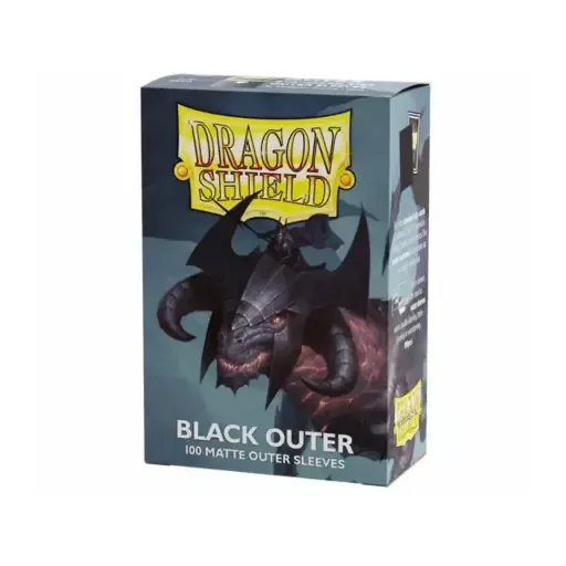Dragon Shield Outer Sleeves - Matte - Black Outer