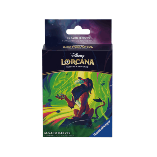 Lorcana TCG 65 Card Sleeves: Scar - Vengeful Lion