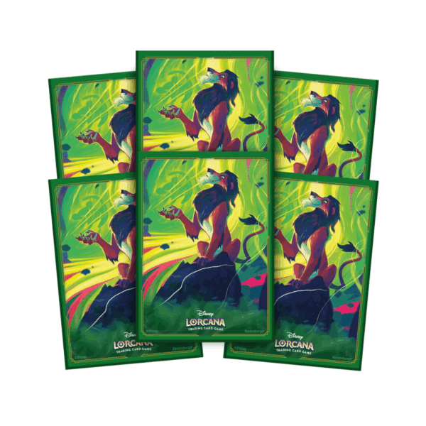 Lorcana TCG 65 Card Sleeves: Scar - Vengeful Lion