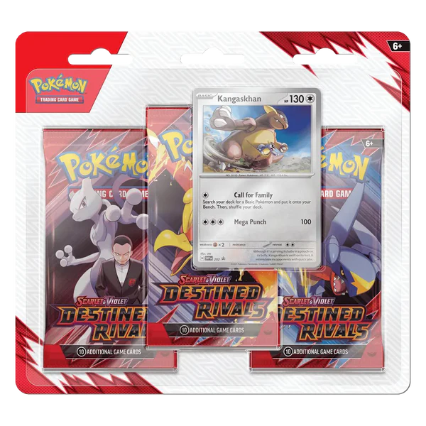 Pokémon Destined Rivals 3-Pack Blister - Kangashkan