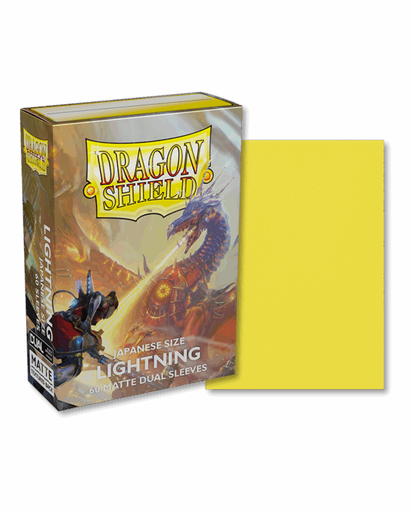 Dragon Shield Japanese size Matte Dual Sleeves - Lightning Ailia (60)