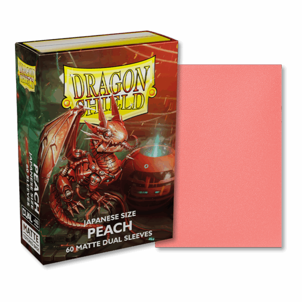 Dragon Shield Japanese size Matte Dual Sleeves - Peach Piip (60)