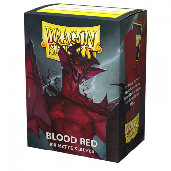 Dragon Shield Standard Matte Sleeves - Blood Red (100 Sleeves)