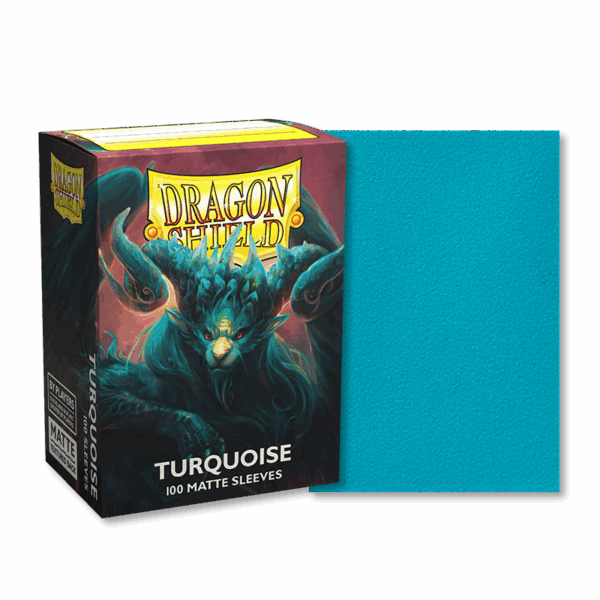 Dragon Shield Standard Matte Sleeves Turquoise (100 Sleeves)