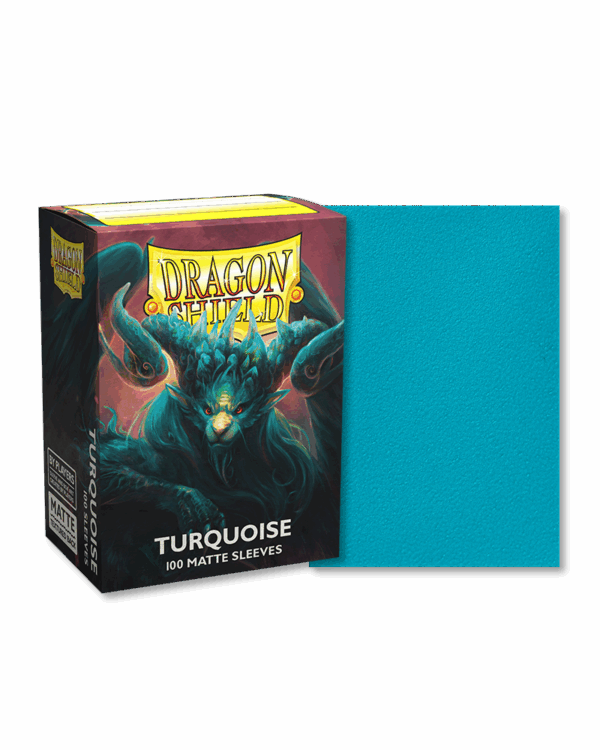 Dragon Shield Standard Matte Sleeves Turquoise (100 Sleeves)