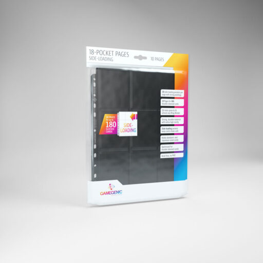 Gamegenic 18-Pocket Pages Side-Loading - Black