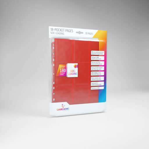 Gamegenic 18-Pocket Pages Side-Loading - Red