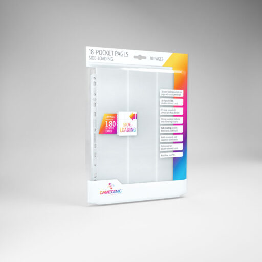 Gamegenic 18-Pocket Pages Side-Loading - White