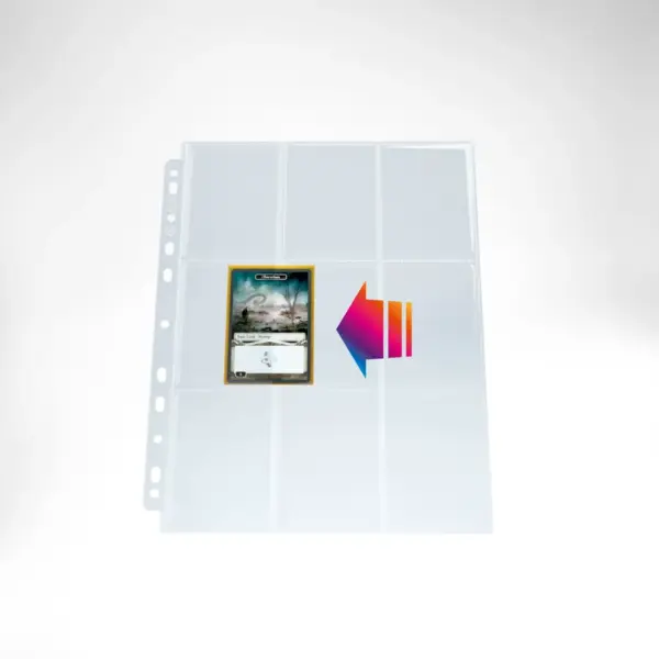 Gamegenic - Ultrasonic 9-Pocket Pages Side-Loading - Pack Of 10 - Clear