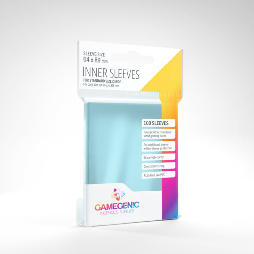 Gamegenic - Inner Sleeves - Clear (100 Sleeves)