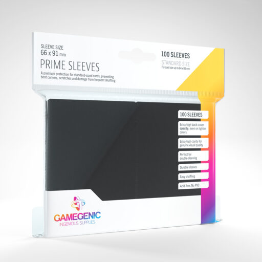 Gamegenic Prime Sleeves - Black (100 Sleeves)